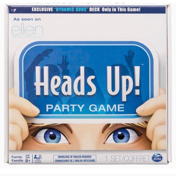 Heads Up! Party Game: Fun Word Guessing Family Game.  2nd Edition. In EU… - Picture 1 of 8